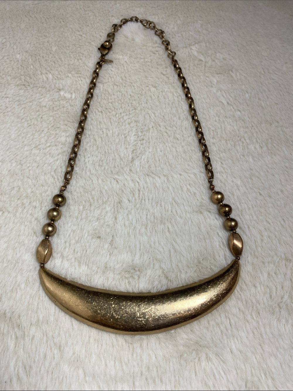 Chicos Gold-Tone Crescent Pendant Necklace - Women Jewelry